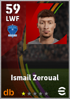 Ismail Zeroual eFootball player card