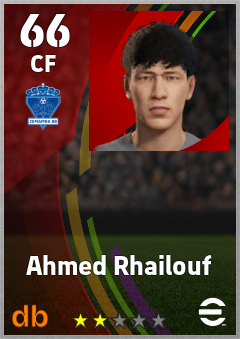 Ahmed Rhailouf — CF, OVR 66, MAX 66