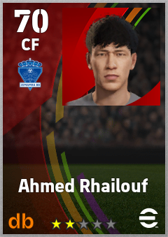 Ahmed Rhailouf — CF, OVR 70, MAX 70