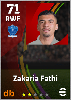 Zakaria Fathi — RWF, OVR 71, MAX 71