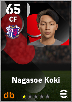 Nagasoe Koki — CF, OVR 65, MAX 65
