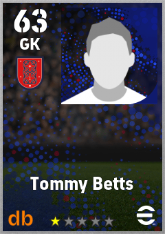 Tommy Betts eFootball player card