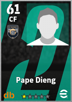 Pape Dieng — CF, OVR 61, MAX 61