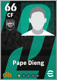 Pape Dieng — CF, OVR 66, MAX 66