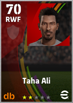 Taha Ali — RWF, OVR 70, MAX 70