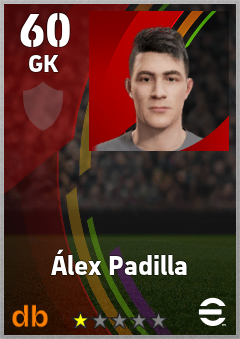 Álex Padilla — GK, OVR 60, MAX 60