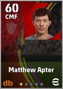 Matthew Apter — CMF, OVR 60, MAX 60