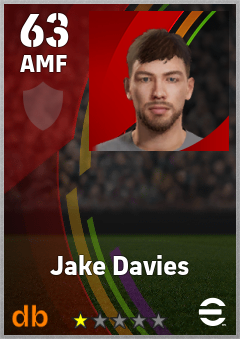 Jake Davies — AMF, OVR 63, MAX 63
