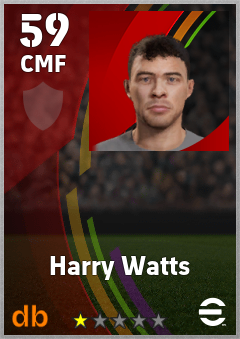 Harry Watts — CMF, OVR 59, MAX 59