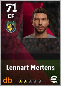 Lennart Mertens — CF, OVR 71, MAX 71