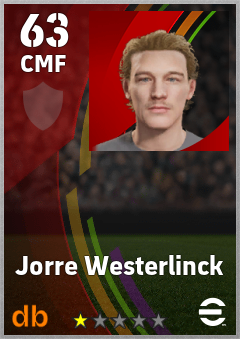 Jorre Westerlinck eFootball player card