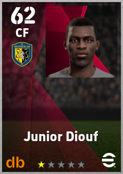 Junior Diouf eFootball player card