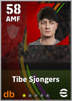 Tibe Sjongers eFootball player card