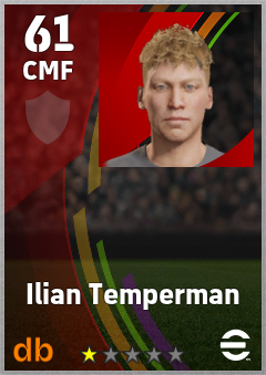 Ilian Temperman — CMF, OVR 61, MAX 61