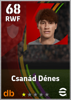 Csanád Dénes eFootball player card