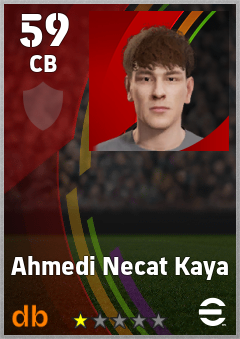 Ahmedi Necat Kaya — CB, OVR 59, MAX 59