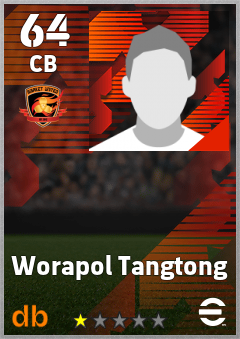Worapol Tangtong — CB, OVR 64, MAX 64