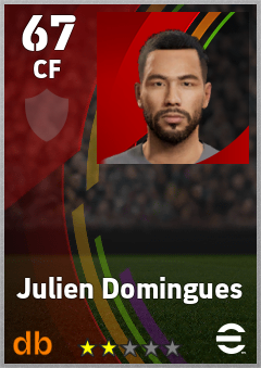 Julien Domingues — CF, OVR 67, MAX 67