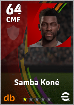 Samba Koné eFootball player card