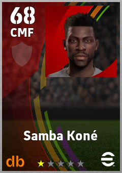 Samba Koné eFootball player card