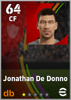 Jonathan De Donno eFootball player card