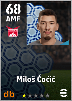 Miloš Ćoćić eFootball player card