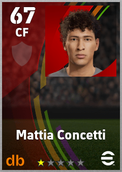 Mattia Concetti — CF, OVR 67, MAX 67