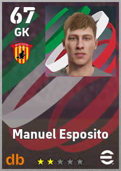 Manuel Esposito — GK, OVR 67, MAX 67