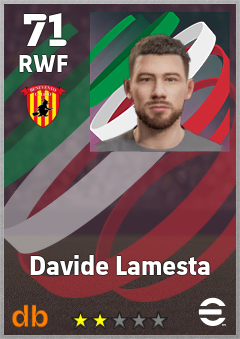 Davide Lamesta — RWF, OVR 71, MAX 71