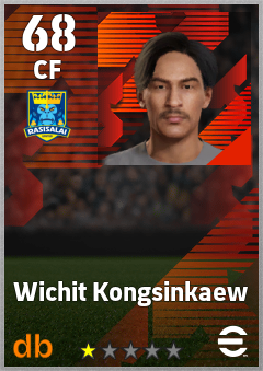 Wichit Kongsinkaew — CF, OVR 68, MAX 68