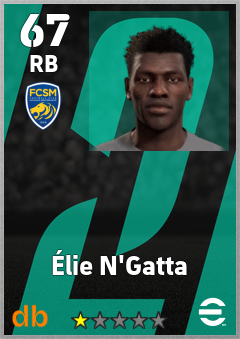 Élie N'Gatta — RB, OVR 67, MAX 67