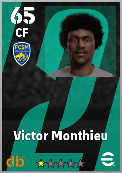 Victor Monthieu — CF, OVR 65, MAX 65