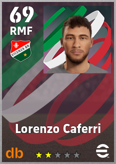 Lorenzo Caferri — RMF, OVR 69, MAX 69