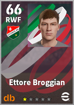 Ettore Broggian — RWF, OVR 66, MAX 66