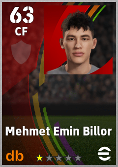 Mehmet Emin Billor eFootball player card