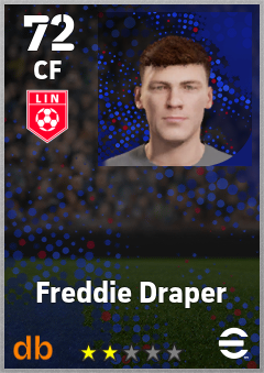 Freddie Draper — CF, OVR 72, MAX 72