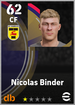 Nicolas Binder eFootball player card