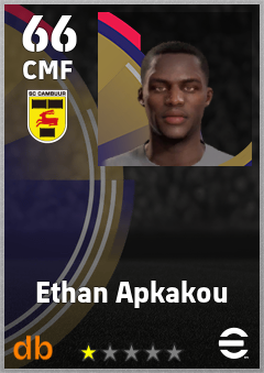 Ethan Apkakou — CMF, OVR 66, MAX 66