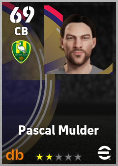 Pascal Mulder eFootball player card