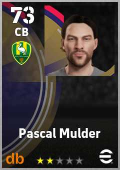 Pascal Mulder eFootball player card