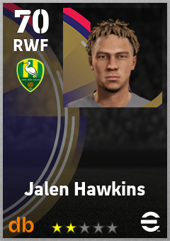Jalen Hawkins — RWF, OVR 70, MAX 70