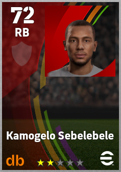 Kamogelo Sebelebele eFootball player card