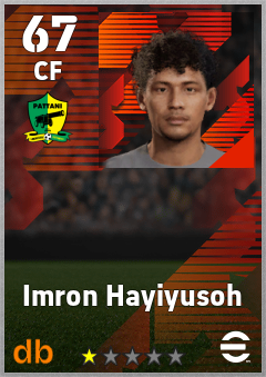 Imron Hayiyusoh — CF, OVR 67, MAX 67