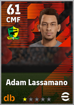 Adam Lassamano — CMF, OVR 61, MAX 61