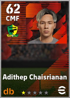 Adithep Chaisrianan eFootball player card