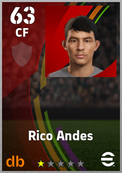 Rico Andes eFootball player card