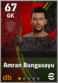 Amran Bungasayu — GK, OVR 67, MAX 67