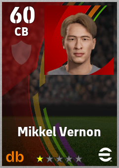 Mikkel Vernon — CB, OVR 60, MAX 60