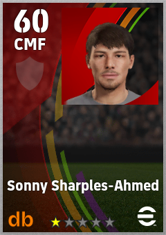 Sonny Sharples-Ahmed — CMF, OVR 60, MAX 60