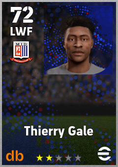 Thierry Gale — LWF, OVR 72, MAX 72
